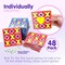 4E's Novelty 48 Pack Tic Tac Toe Game Bulk - Valentines Gifts for Kids, Classroom Exchange Toys